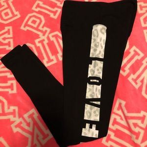 Vs Pink cotton leggings